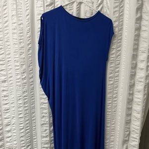 Marcella NYC asymmetrical jersey midi dress